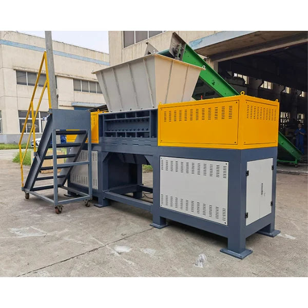Double Shaft Shredder with 1500KG/H Capacity, 48 Rotary Blades & 340mm Rotor