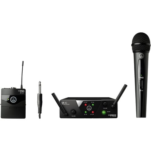 AKG WMS40 Mini Wireless Handheld & Bodypack Dual Wireless Microphone System