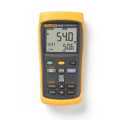 Fluke 54 II B 50Hz Dual Input Digital Thermometer with Data Logging