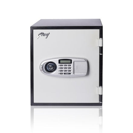 Godrej FR20VKL+EL 20 Liter Fire Resistant Safe 20 (Vertical) Key + Electronic lock