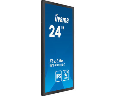 Iiyama 23.8” 10pt Optical Bonded PCAP Open Frame Touch monitor with IPS panel technology, edge-to-edge glass design, anti-fingerprint coating and metal housing