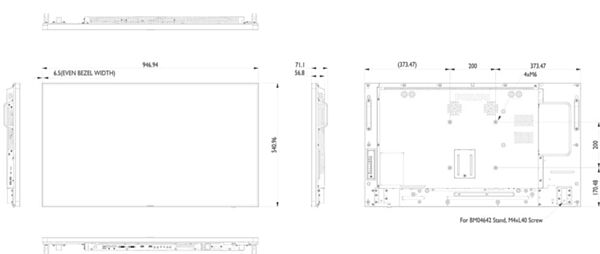 Philips Signage P-Line Full HD 42 Inch Display, Brightness 700cd/m², Operation 24/7,   42BDL5057P/00