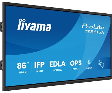 Iiyama 86" 4K UHD Google EDLA Certified IFP Interactive Display – Where Design Meets Performance