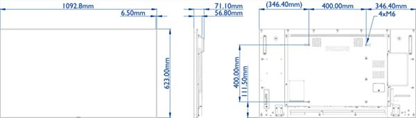 Philips Signage P-Line Display 49 Inch 49BDL5055P/00