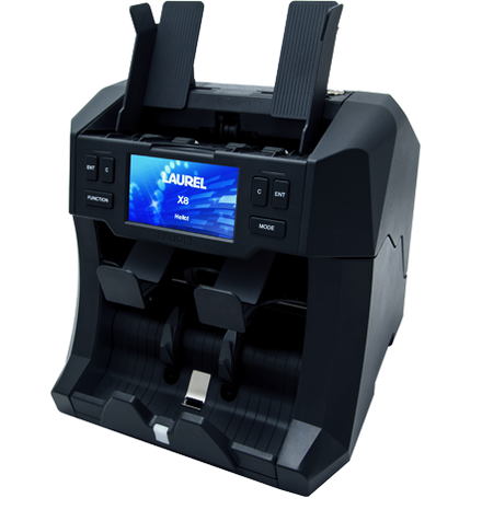 Laurel 1+1 Pocket Currency Sorter X8 | SKU: X8 | High-Speed Banknote Counter