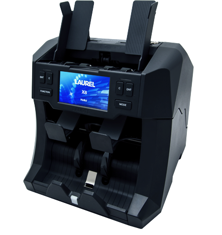 Laurel 1+1 Pocket Currency Sorter X8 | SKU: X8 | High-Speed Banknote Counter