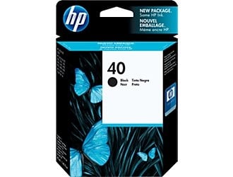 HP 40 Black Original Ink Cartridge 51640A