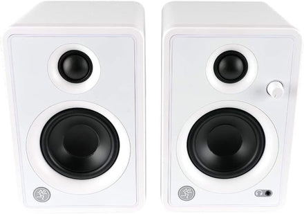 Mackie CR3-XBTLTD-WHT Creative Reference Series 3" Multimedia Monitor With Bluetooth Speakers