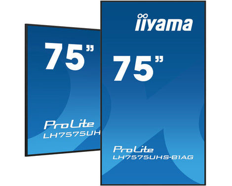 75" 4K UHD Professional Digital Signage 24/7 display featuring Android OS, FailOver and Intel® SDM slot – ProLite LH7575UHS-B1AG
