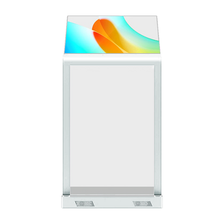 Specktron 30-inch transparent OLED landscape info kiosk with PCAP touch