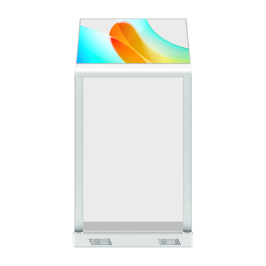 Specktron 30-inch transparent OLED landscape info kiosk with PCAP touch