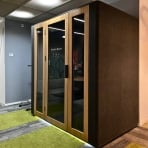 WorkBooth Four Smart Management, Soundproof Design, Eco-Friendly Workspace Pod