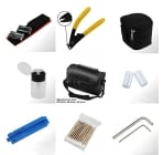 Zoostliss FTTH Fiber Optic Tool Kit with Medidor Fibra Optic and Visual Fault Locator and Cable Cutter Stripper FC-6S Fiber Cleaver