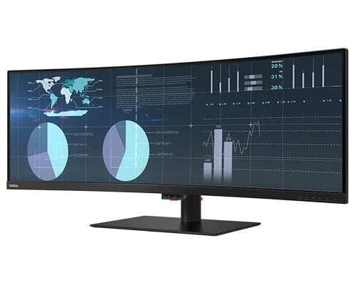Lenovo ThinkVision P44w-10 43.4 Inch 32:10 Ultrawide Curved HDR Monitor