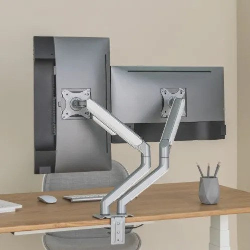 VSYS Dual Monitor Economical Spring-Assisted Monitor Arm