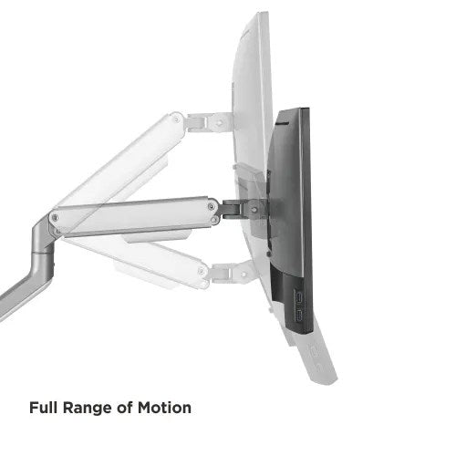 VSYS Dual Monitor Economical Spring-Assisted Monitor Arm
