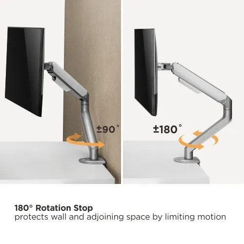 VSYS Single Monitor Economical Spring-Assisted Monitor Arm