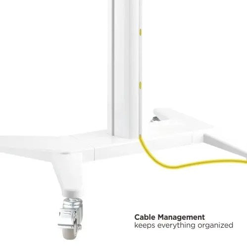 VSYS Ultra-Modern Aluminum TV Cart (Landscape/Portrait Orientation)