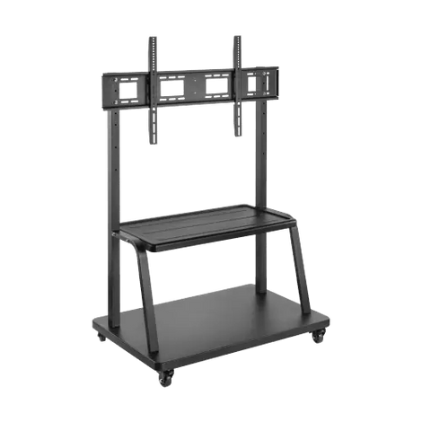 VSYS Heavy Duty Height Adjustable Steel TV Cart