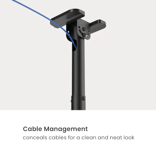 VSYS Back-to-Back Dual Screen Heavy-Duty TV Ceiling Mount (Long)