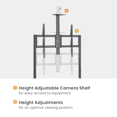 VSYS Cost-Effective Heavy Duty TV Cart