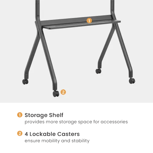 VSYS Cost-Effective Heavy Duty TV Cart