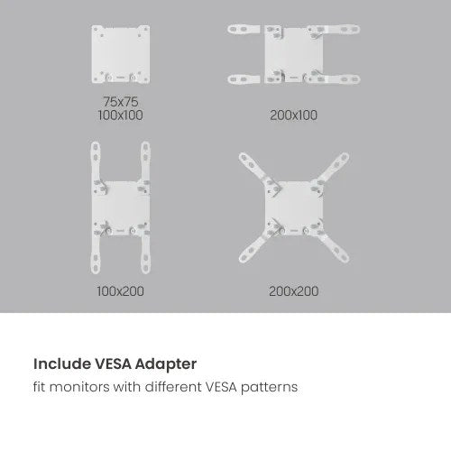 VSYS Future-Proof Heavy-Duty Gas Spring Monitor Arm