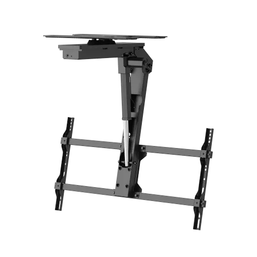 VSYS Large Smart Electric TV Ceiling Mount with Swivel Design & Double Stud Installation Option