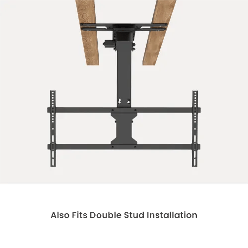 VSYS Large Smart Electric TV Ceiling Mount with Swivel Design & Double Stud Installation Option