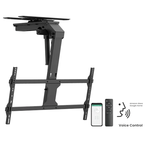 VSYS VCM-M0748DS Motorised Ceiling TV Mount for 43"–86" Displays, 45 kg