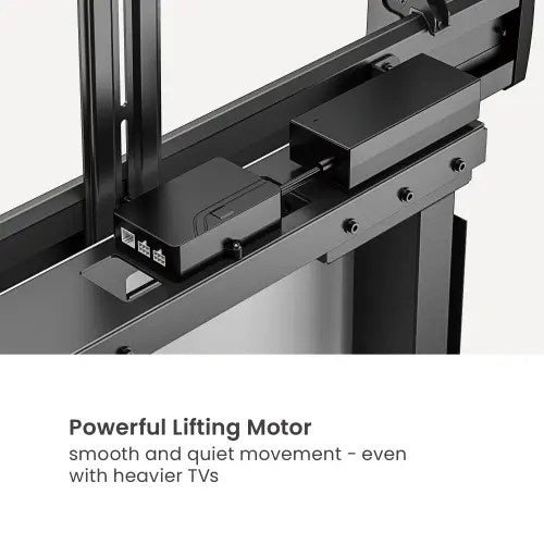 VSYS Modern Motorized Height Adjustable TV Cart