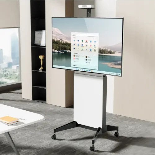 VSYS Modern Motorized Height Adjustable TV Cart