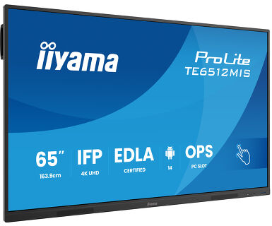 Iiyama 65" Interactive 4K UHD Touchscreen elevating interactive collaboration