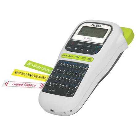 Brother PT-H110 Portable Label Printer with QWERTY Keyboard & Multiple Font Styles