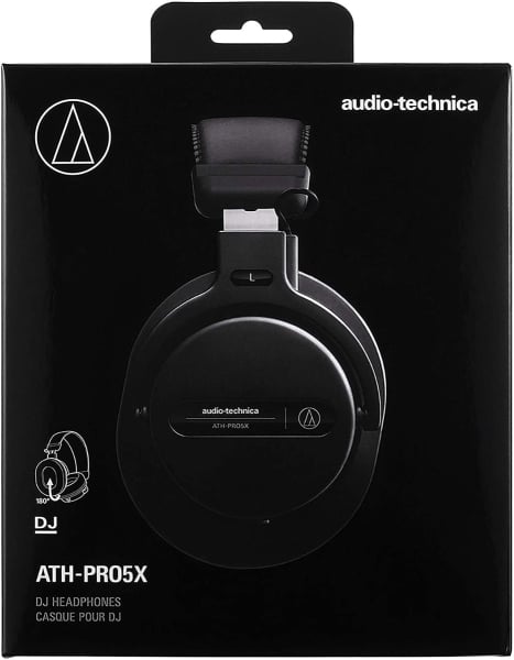 Audio-Technica ATH-PRO5XBK Dynamic DJ Monitor Headphones