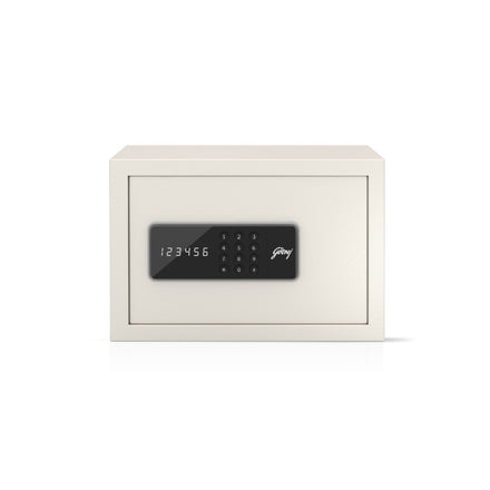 Godrej NX Pro Digital Home Locker 8L Ivory – Secure Safe, SKU: NX Pro Digital - 8L