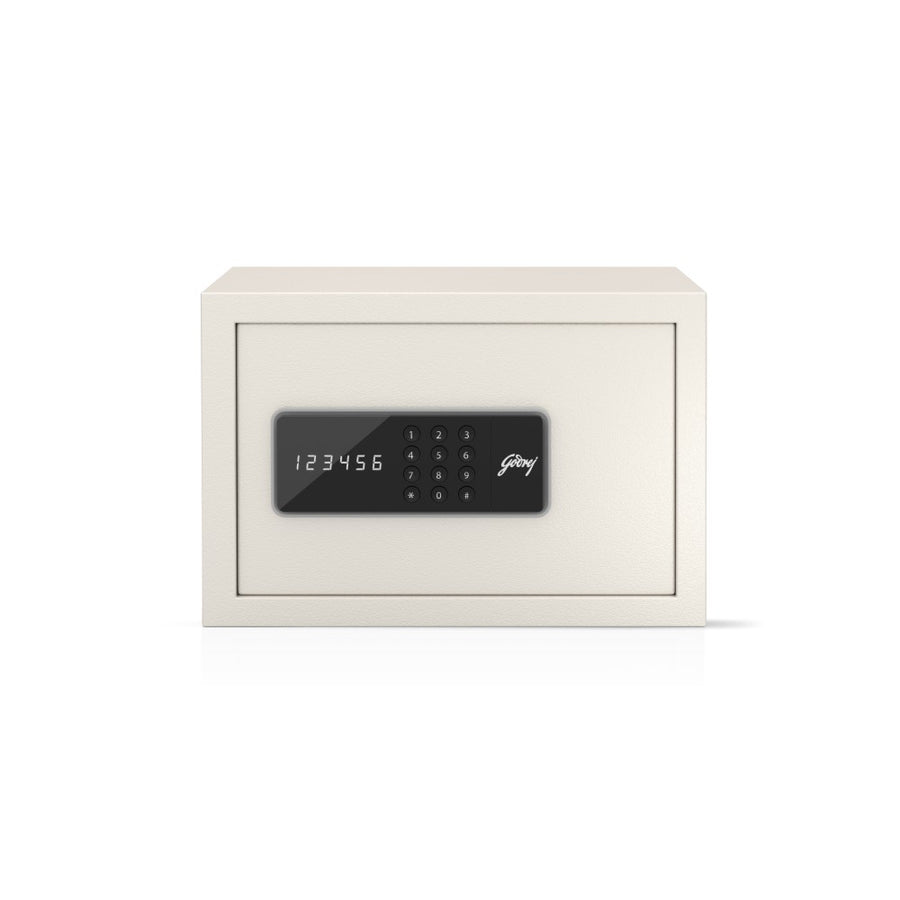Godrej NX Pro Digital Home Locker 8L Ivory – Secure Safe, SKU: NX Pro Digital - 8L