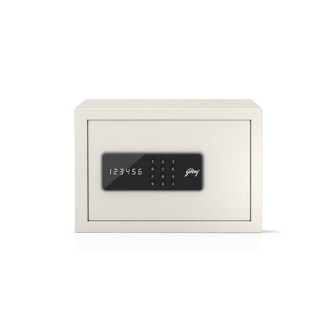 Godrej NX Pro Digital Home Locker 8L Ivory – Secure Safe, SKU: NX Pro Digital - 8L