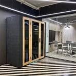 WorkBooth Two Smart Management, Soundproof Design, Eco-Friendly Materials, Transformer Table, Private Workspace Pod