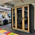 WorkBooth Four Smart Management, Soundproof Design, Eco-Friendly Workspace Pod