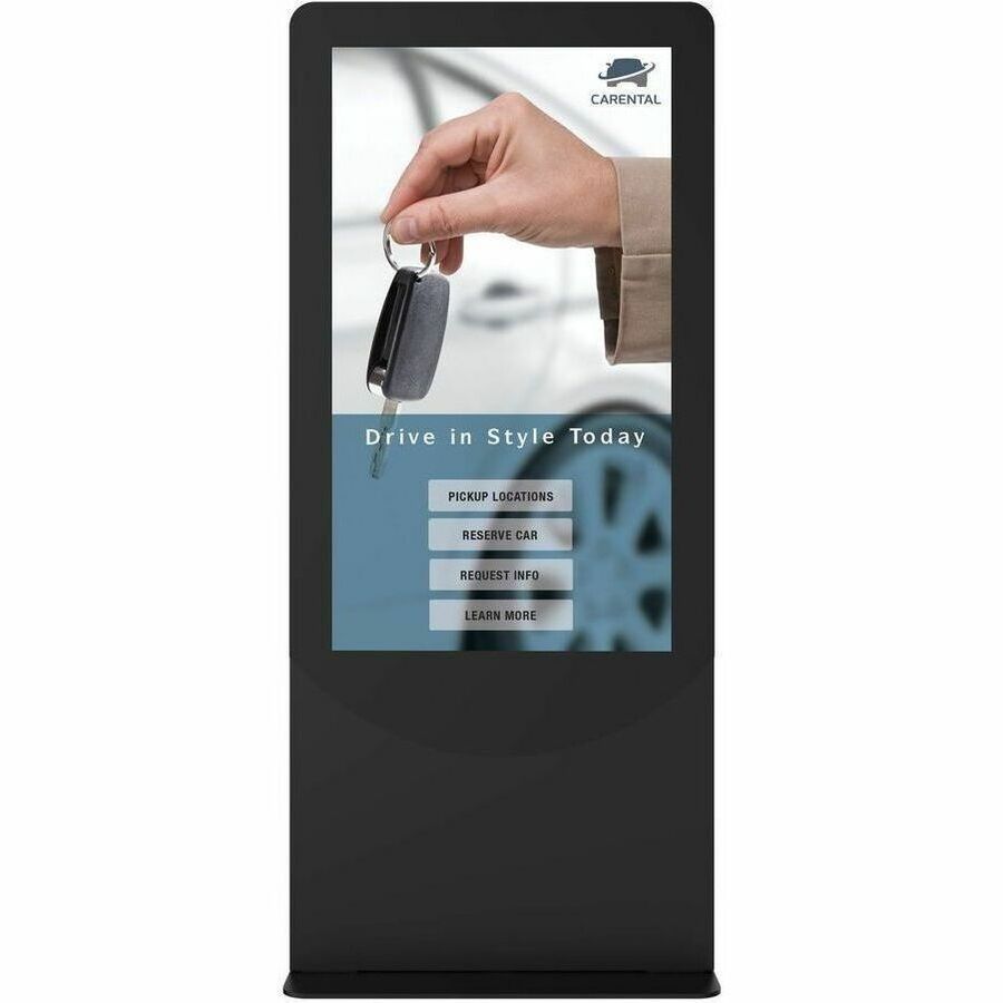 Peerless KIPC2540-EUK portrait digital signage kiosk for 40-inch display
