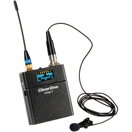 ClearOne 910-6004-010 Lavalier, Omni, Black Color microphone & Wireless Beltpack Xmitter