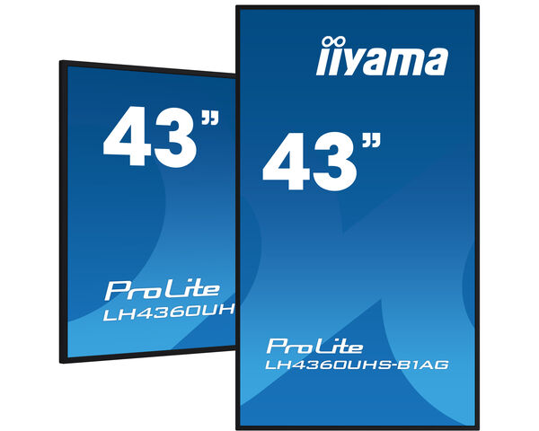 43" 4K UHD professional digital signage display with advanced control and connectivity options – ProLite LH4360UHS-B1AG
