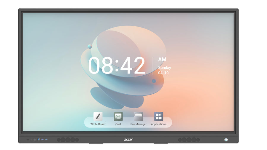 Acer IZ75A 75-inch 4K UHD interactive flat panel with 20-point touch