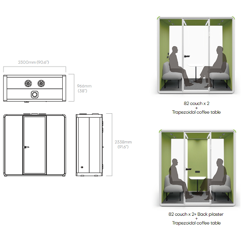 Hush Pod Core SL Acoustic Office Meeting Pod