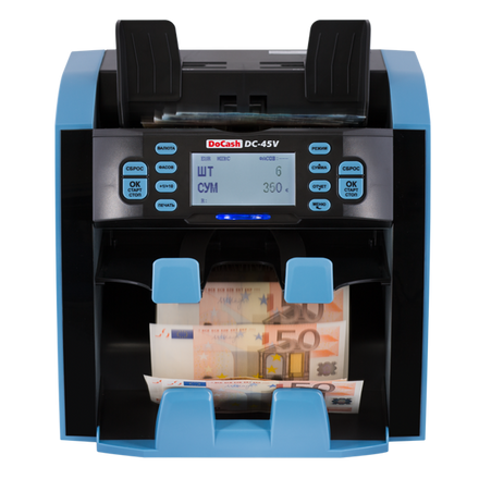 DoCash DC-45V Banknote Counter, Professional Bill Counting Machine, SKU: DoCash DC-45V