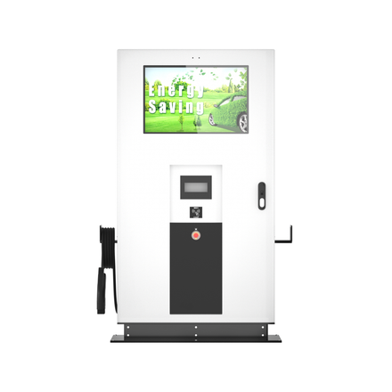 Marvel MWE outdoor EV charging station with advertising screen