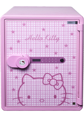 Eagle Hello Kitty Fire-Resistant Safe Pink KT-031DP