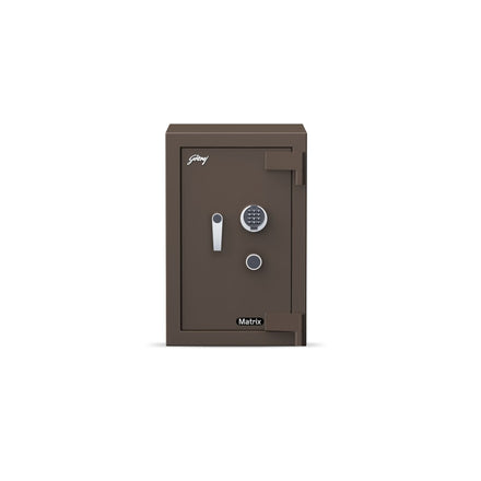 Godrej Matrix 2414(66L) V5 EL + KL Safe, Coffee Brown, Martrix Digital + Keylock - 2414