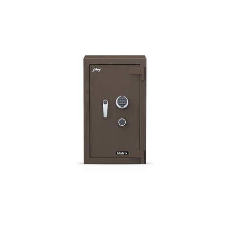 Godrej Matrix 3016 (94L) V5 EL+KL Safe, Coffee Brown – Martrix Digital + Keylock - 3016